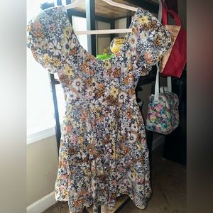 petite mini dress flowy on the bottom and comfy